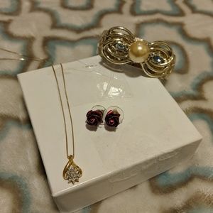 Vintage Jewelry Lot including Diamond Necklace